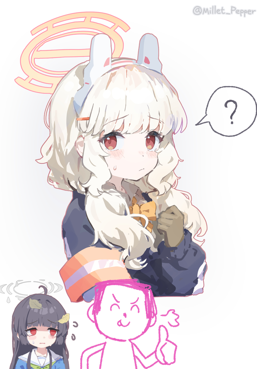 This is a pixiv picture whose title is よく似合ってるよ、アオバ.