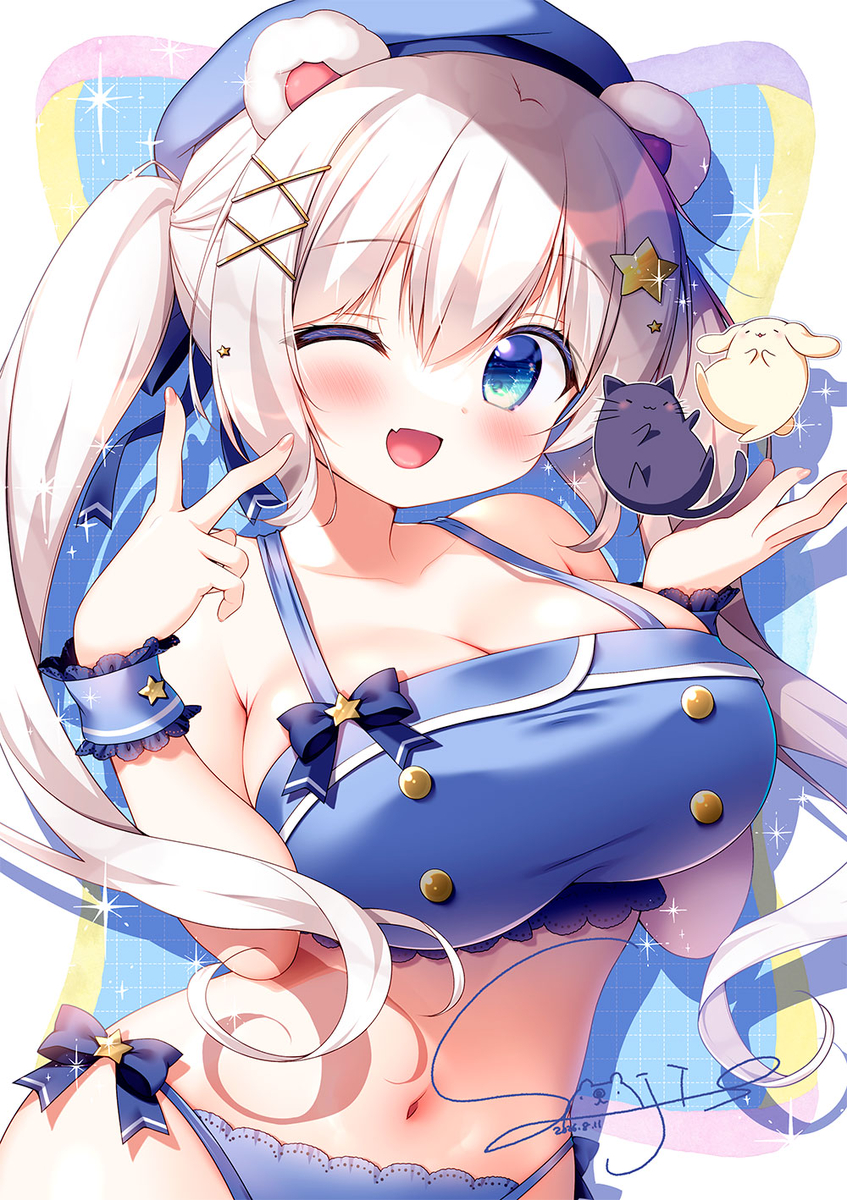 This is a pixiv picture whose title is もふもふ！ももちゃんʕ •ᴥ• ʔ⭐️✨.