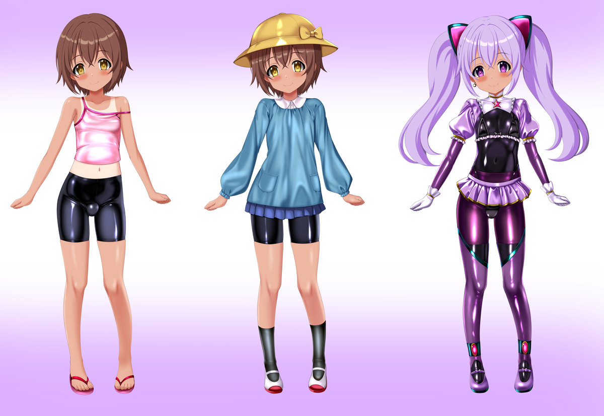 This is a pixiv picture whose title is ぴっちり変身ヒロインちゃん？６人目です.