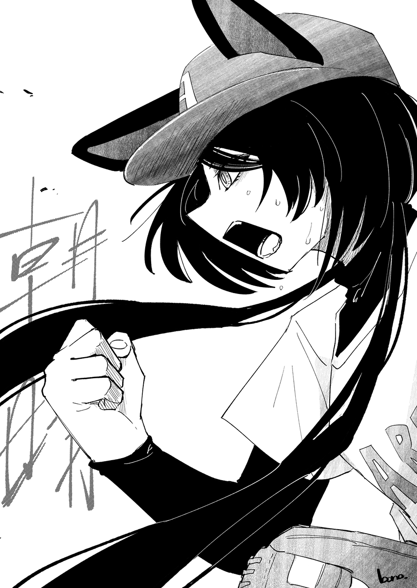 This is a pixiv picture whose title is 「ここまでクールに投げてきた戌亥が！」「気持ち入ってますね」.
