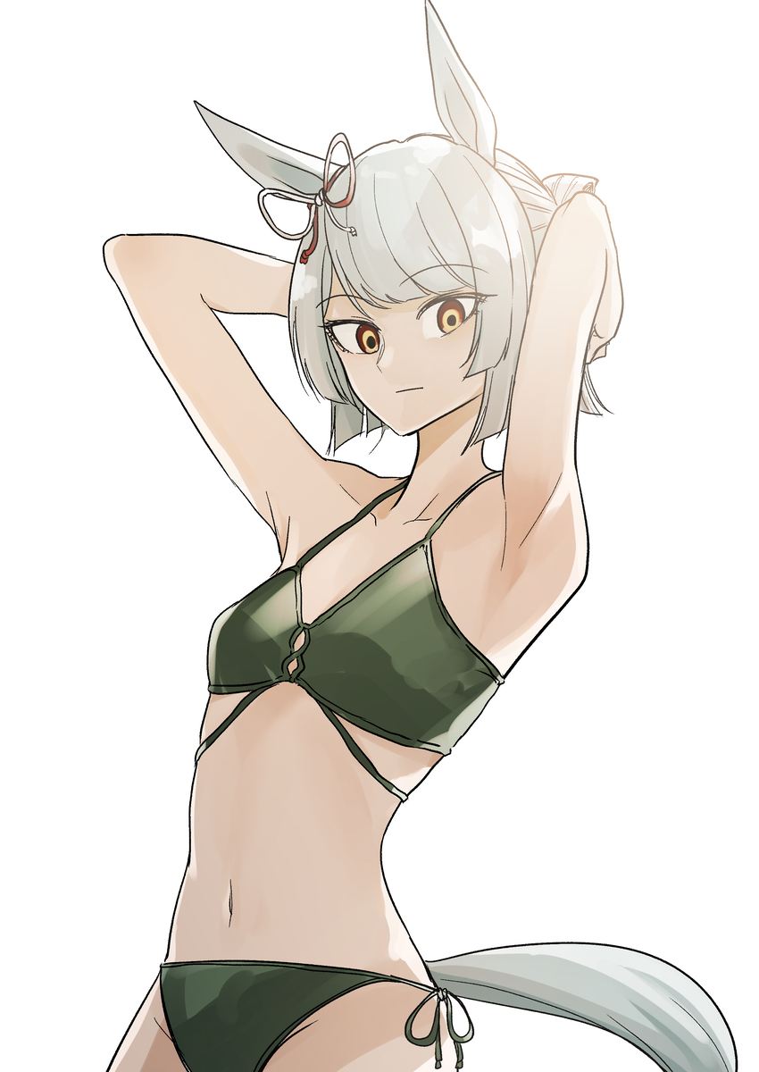 This is a pixiv picture whose title is 水着マーチ.