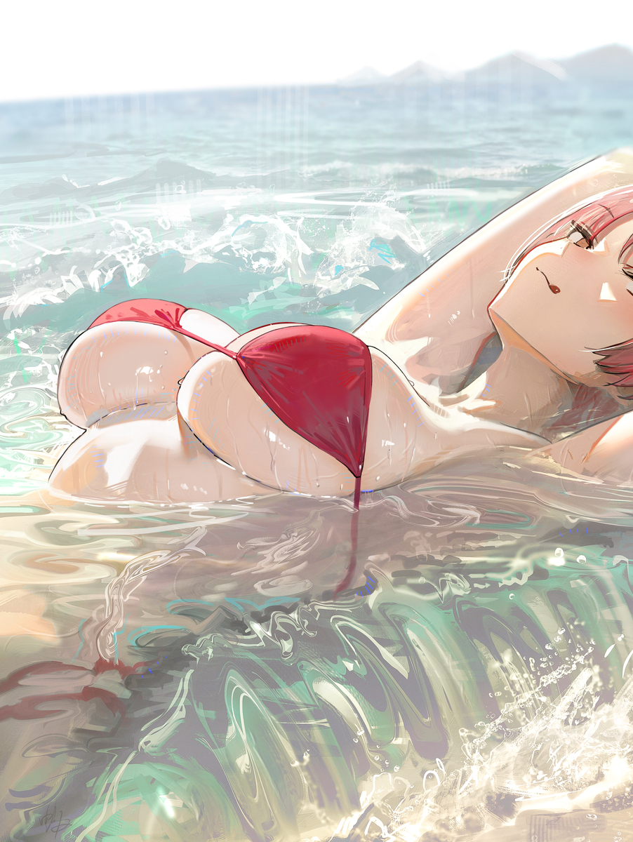 This is a pixiv picture whose title is 島.
