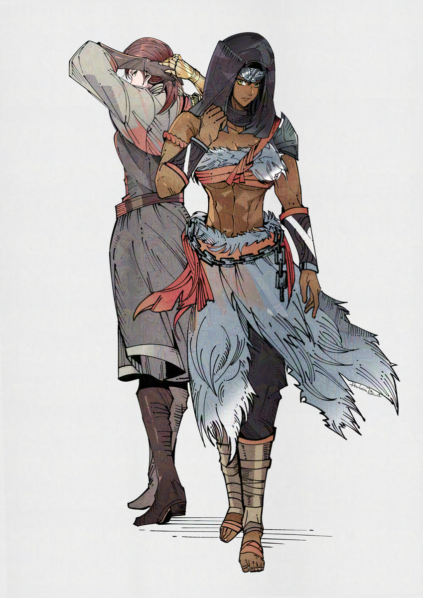 This is a pixiv picture whose title is Millicent & Nepheli Loux.