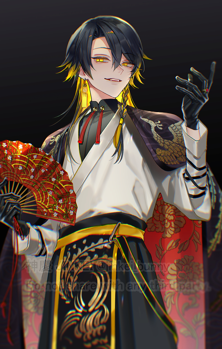 This is a pixiv picture whose title is 夜十神封魔 from ギャングスターズ.