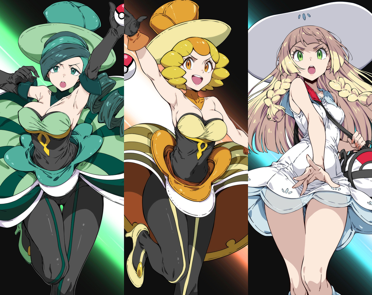 This is a pixiv picture whose title is ポケトレ５ 【バトルカットイン】.