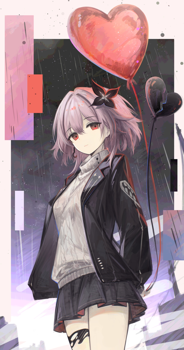 This is a pixiv picture whose title is 和长夜月去约会吧.