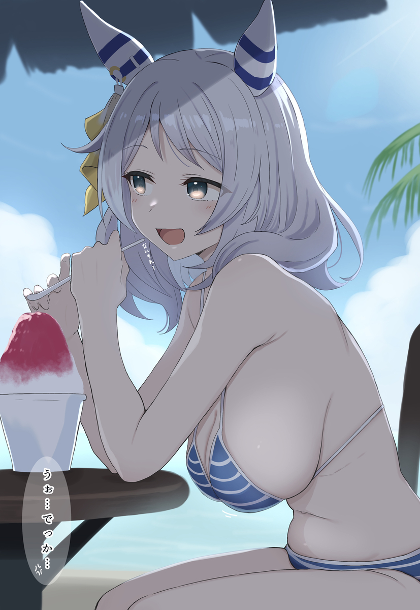 This is a pixiv picture whose title is だらしない身体を晒してしまうミラ子…♡.