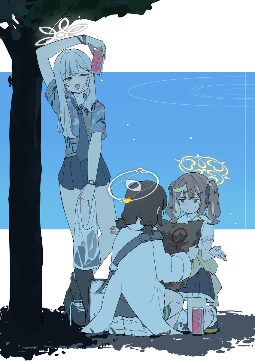 This is a pixiv picture whose title is 調査班X.