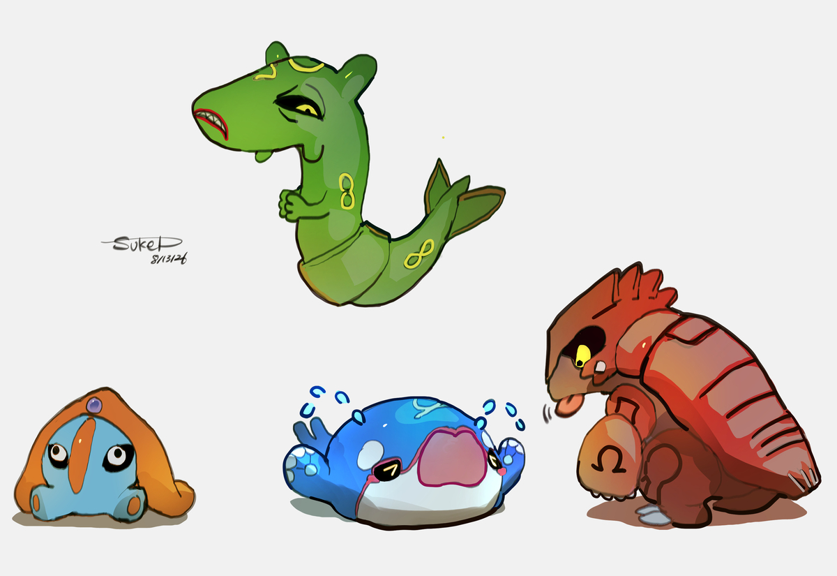 This is a pixiv picture whose title is ホウエンベビー.