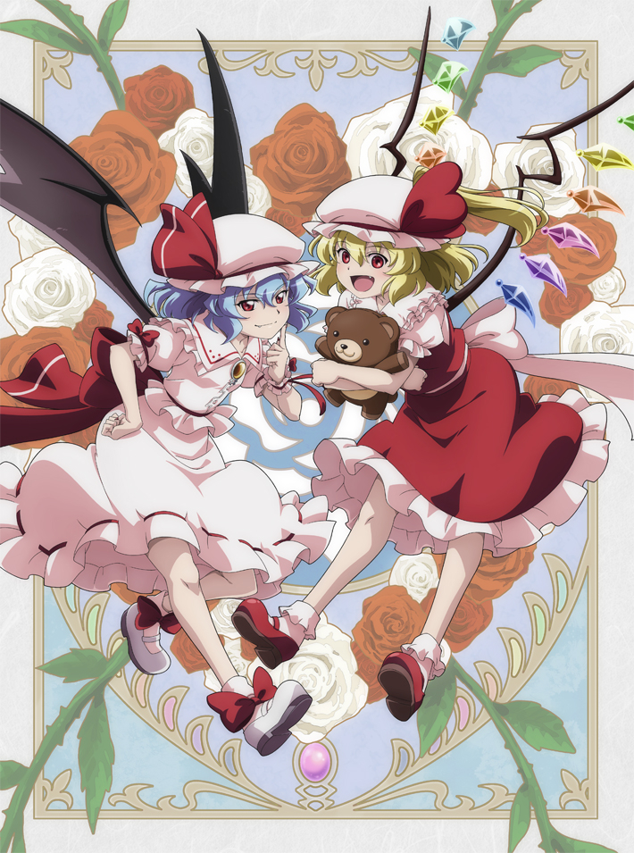 This is a pixiv picture whose title is 幻想万華鏡　英雄聖典レミリア&フランドール②　表紙イラスト.