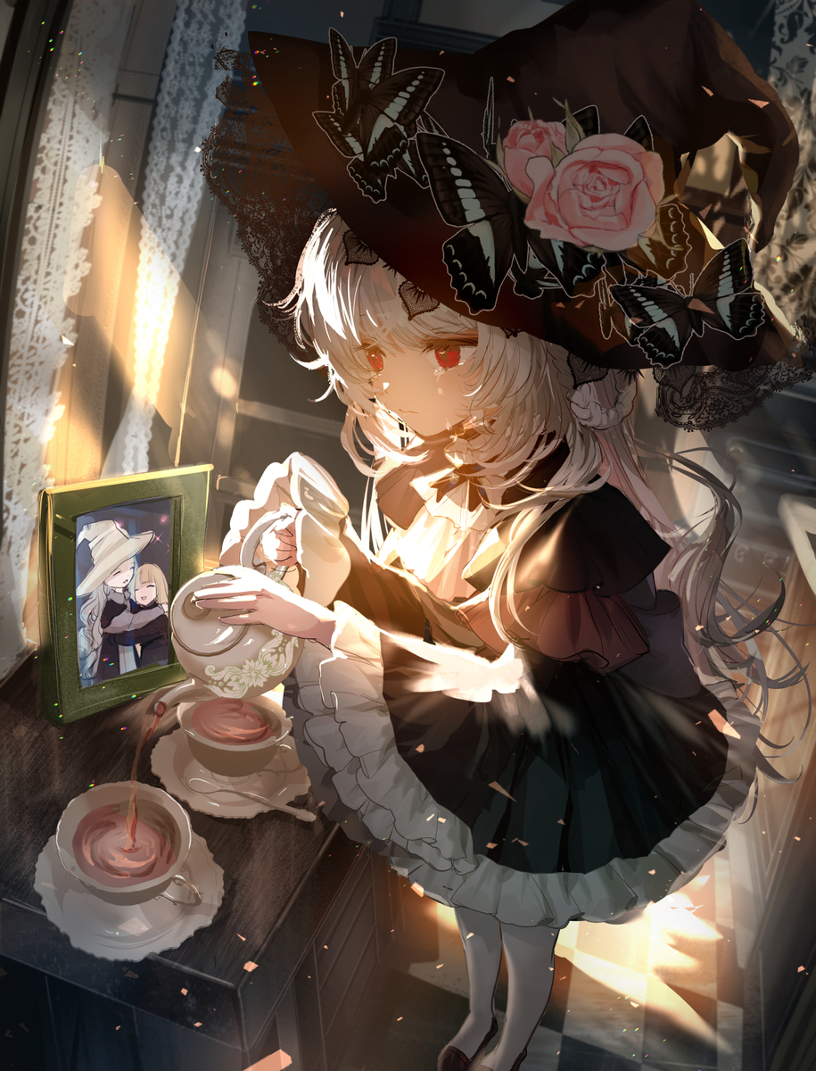 This is a pixiv picture whose title is ふたりぶんの紅茶.