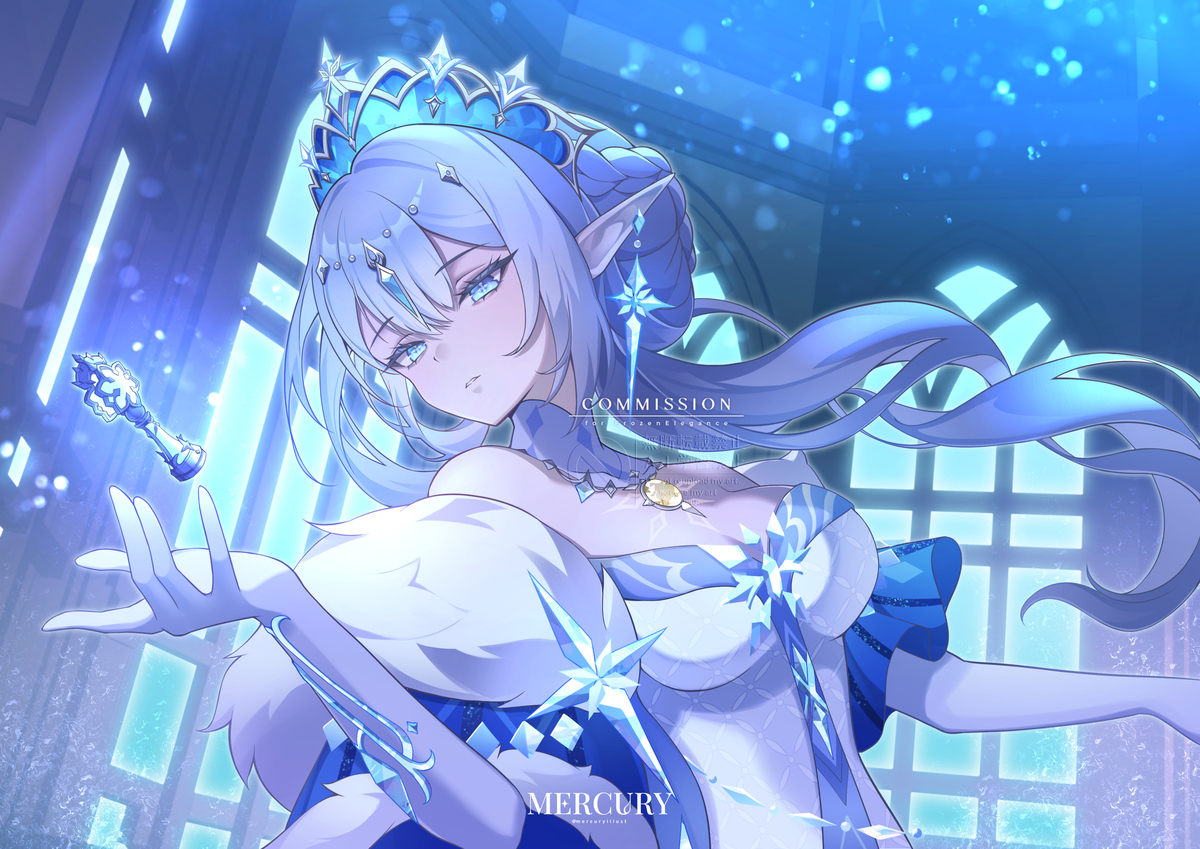 This is a pixiv picture whose title is 冰之女皇.