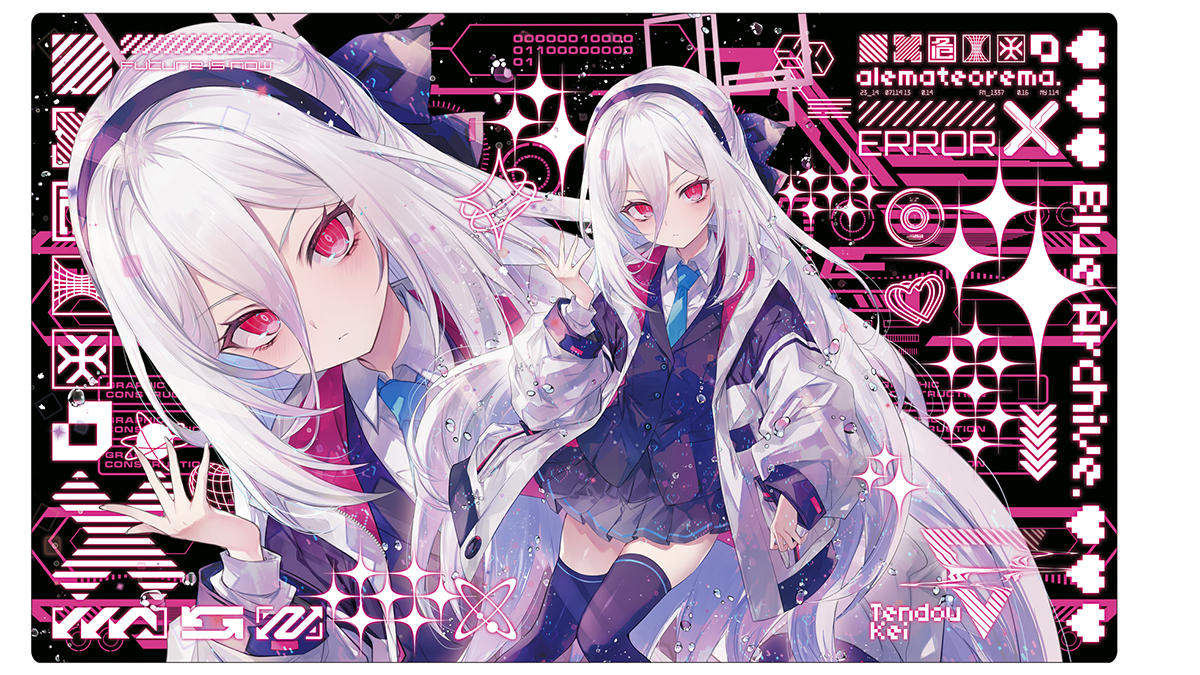 This is a pixiv picture whose title is C108夏コミ新作プレイマット「天童ケイ」第1弾✨.