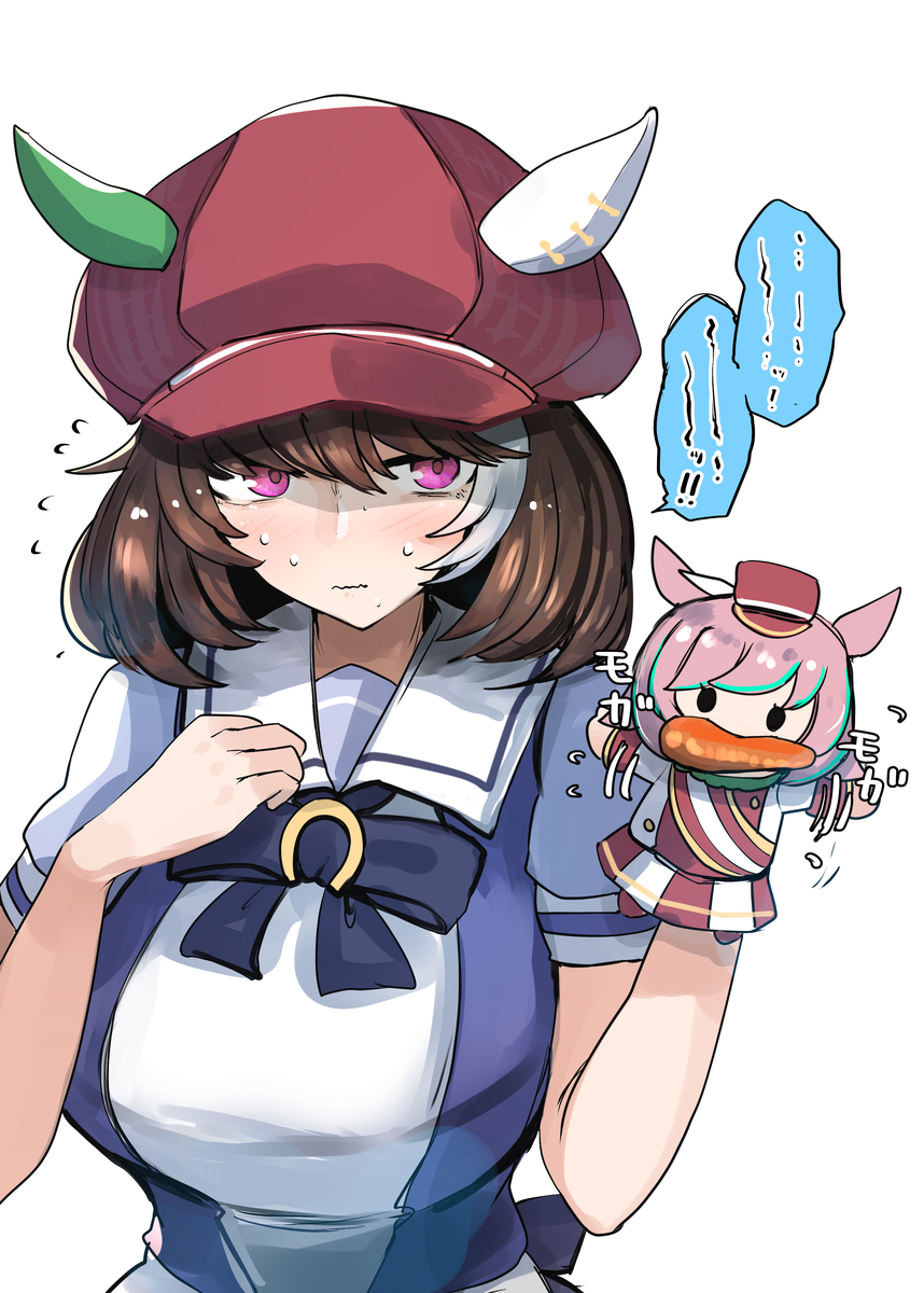 This is a pixiv picture whose title is 逆にパペットの口を塞ぐと….