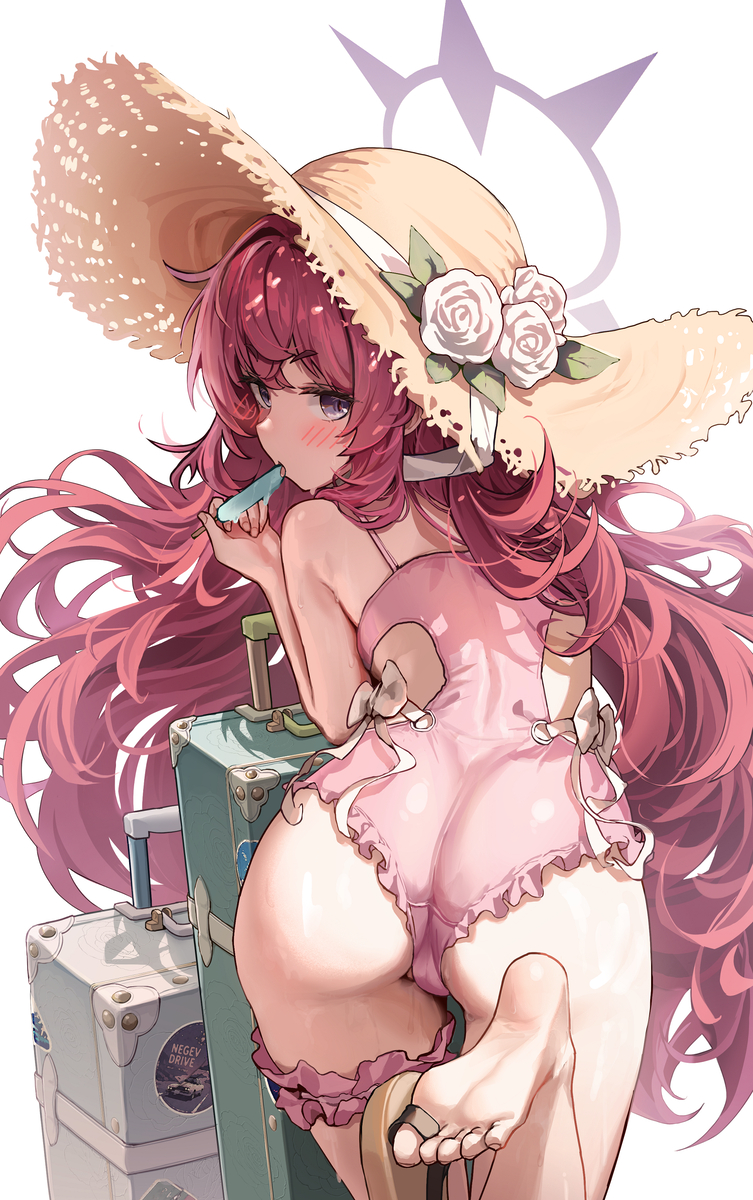 This is a pixiv picture whose title is 暑イロハ💦.