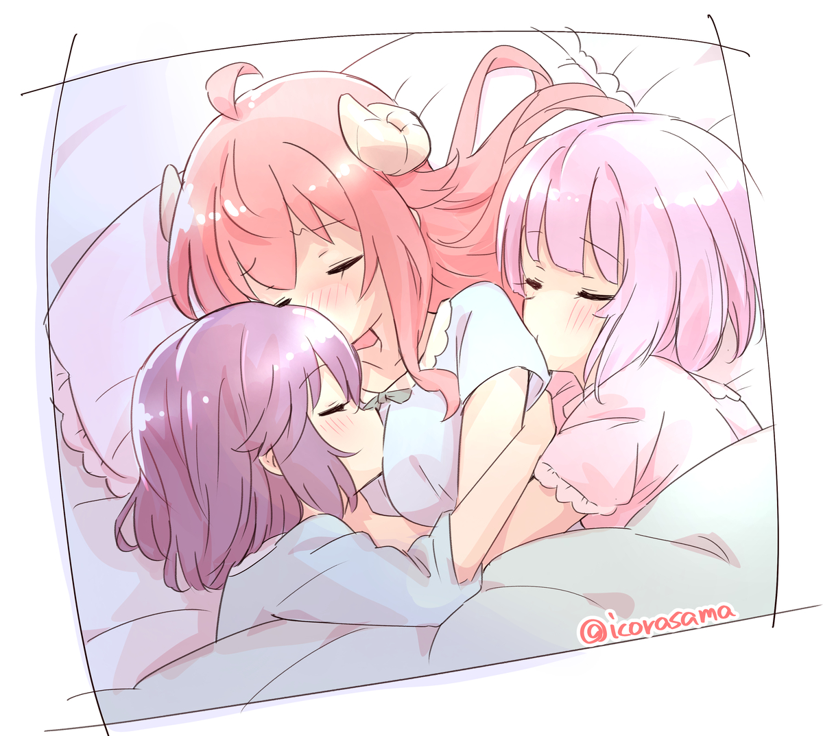 This is a pixiv picture whose title is 吉田家？の朝.