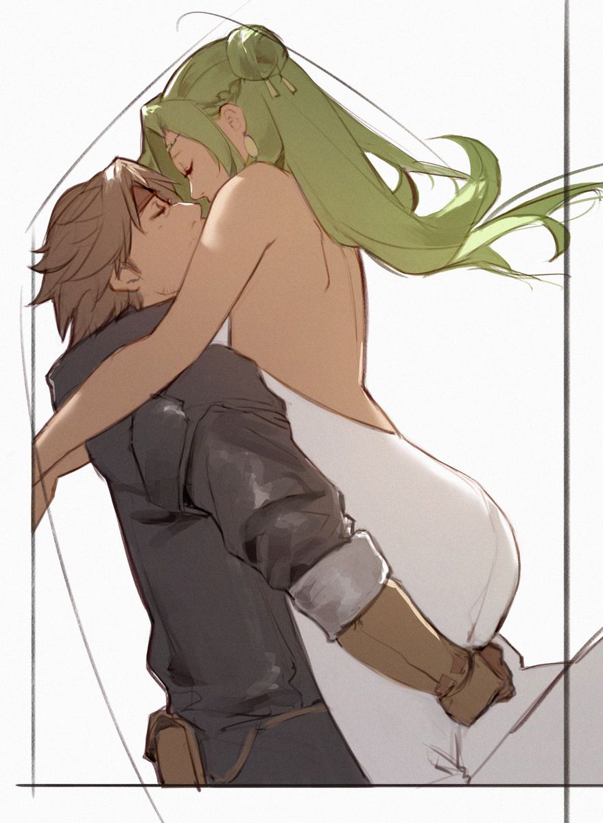 This is a pixiv picture whose title is Volke & Elincia.