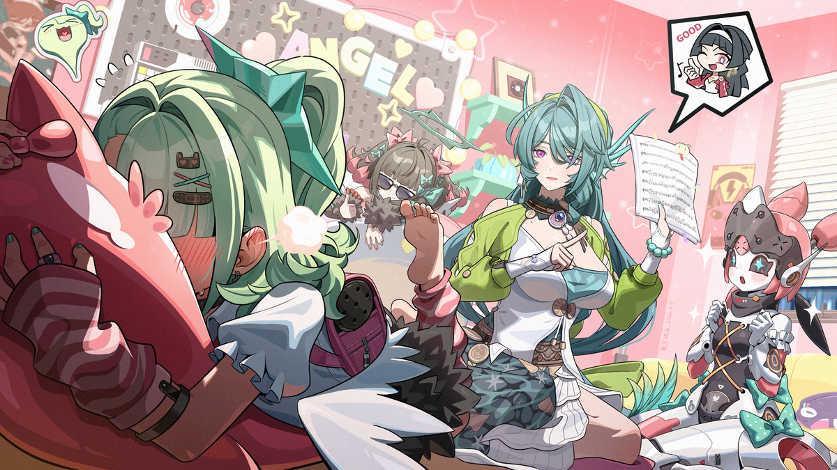 This is a pixiv picture whose title is 千夏被夸奖了哦.
