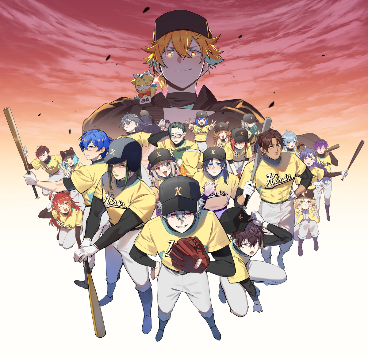 This is a pixiv picture whose title is 新時代の麒麟児共.
