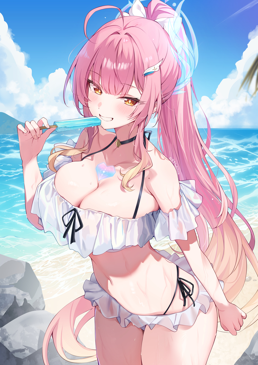 This is a pixiv picture whose title is 夏のエイメス.