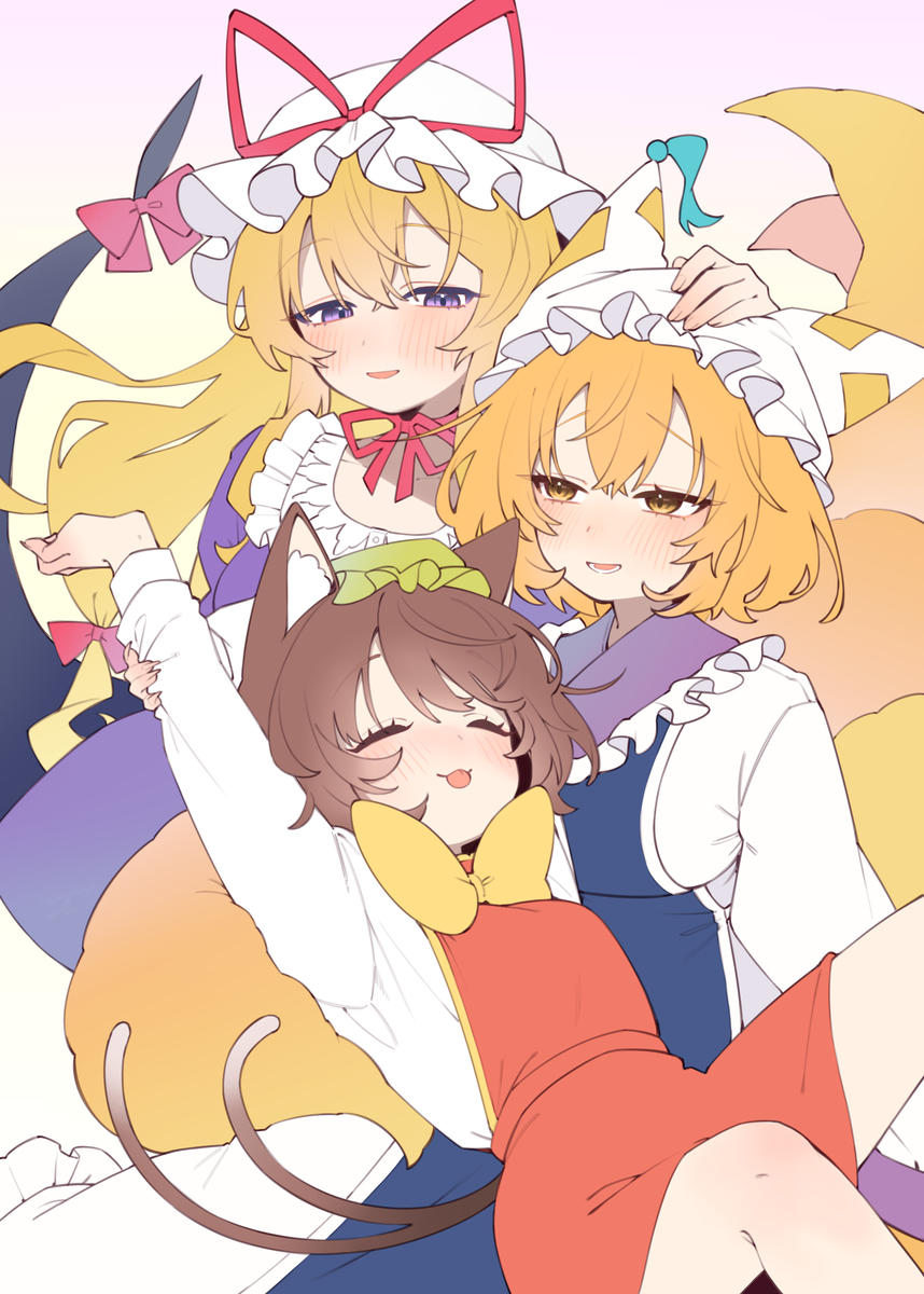 This is a pixiv picture whose title is 八雲一家.