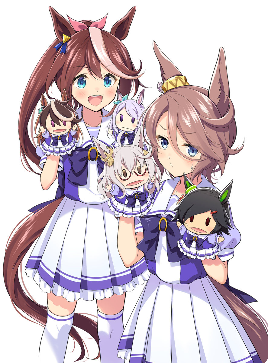 This is a pixiv picture whose title is ウマログ1+2+3表紙.