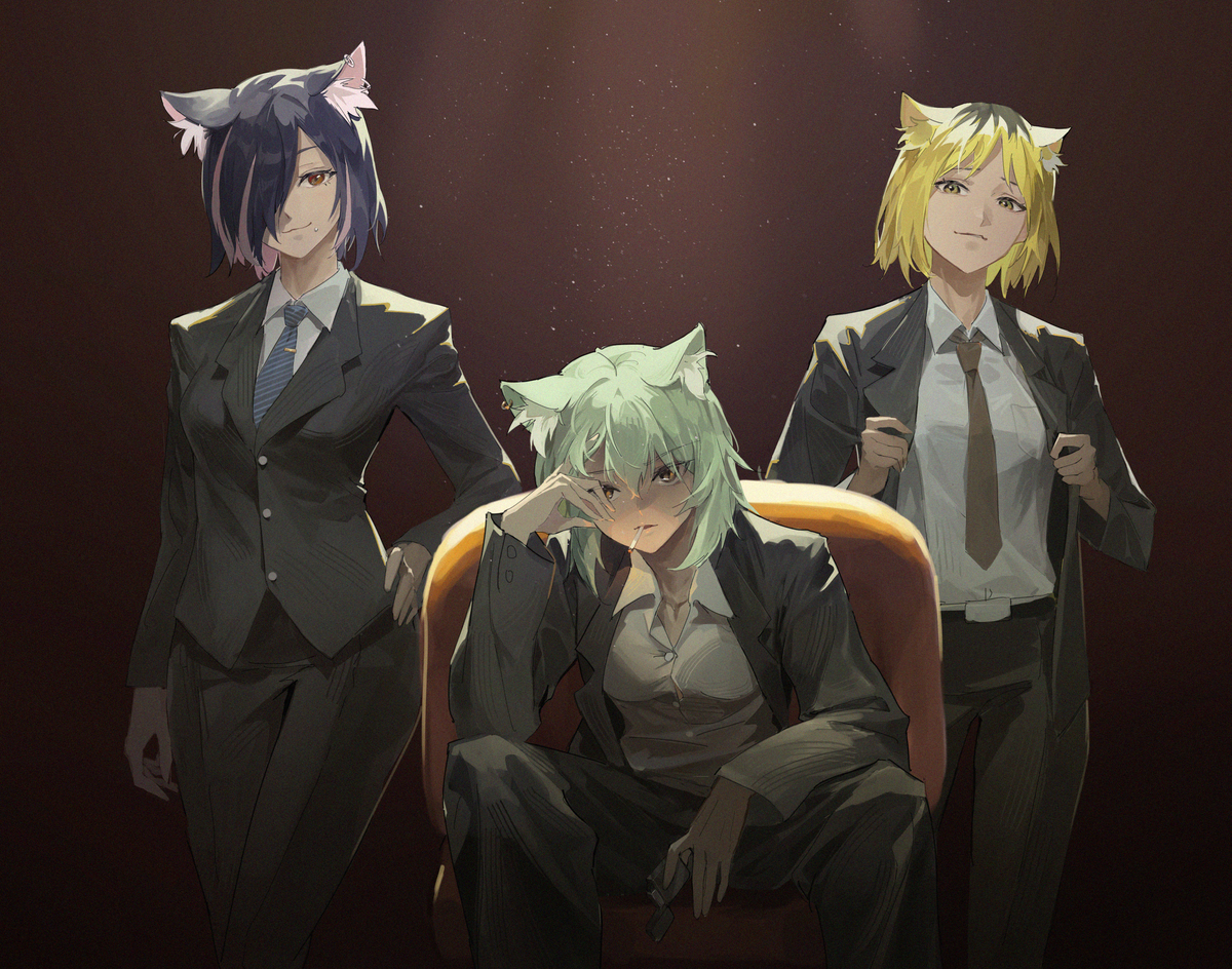 This is a pixiv picture whose title is 帅喵.