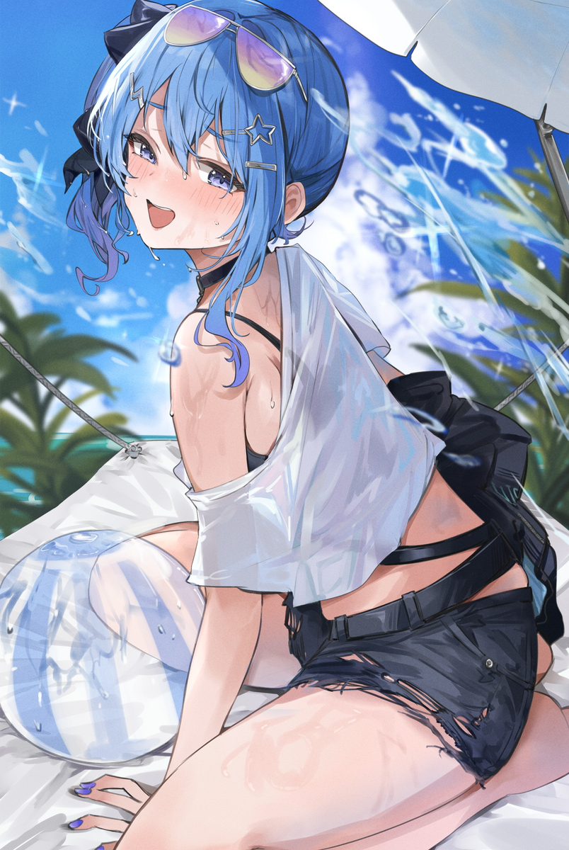 This is a pixiv picture whose title is 星街すいせい.