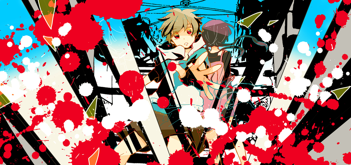 This is a pixiv picture whose title is 【再録】DAYS＆REORDS【カゲプロ楽曲イメージイラスト集】.