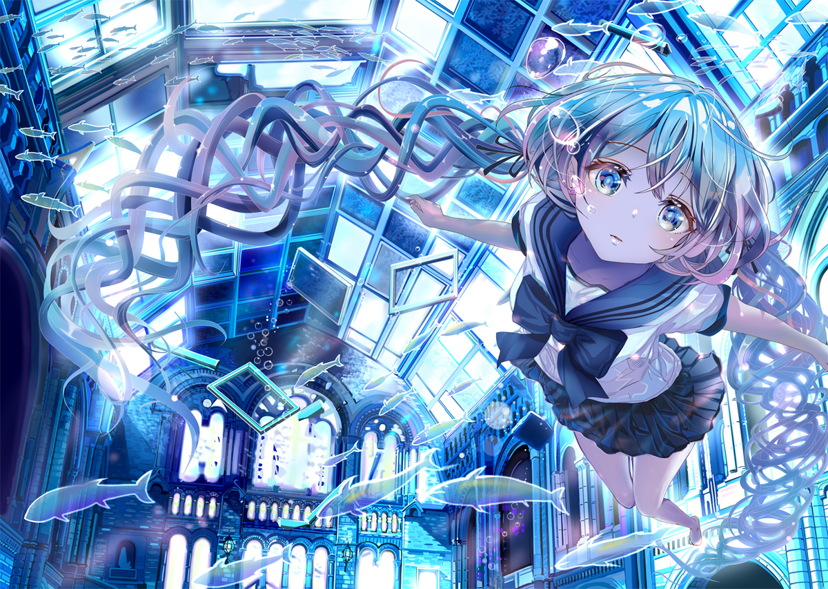 This is a pixiv picture whose title is SUMMER DIVE.