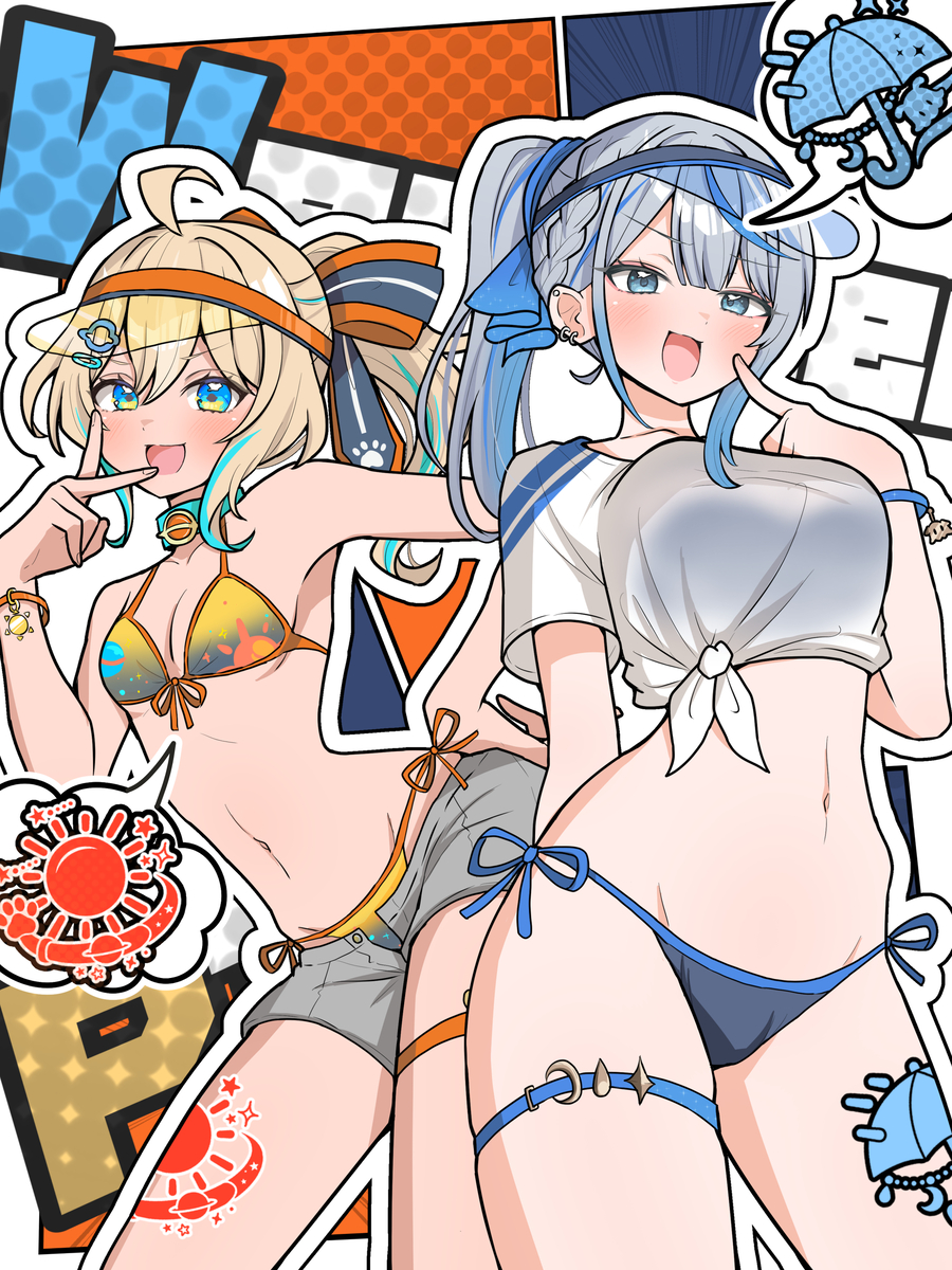 This is a pixiv picture whose title is ☔🐬うぇざぷら@サマー🌟🚀.