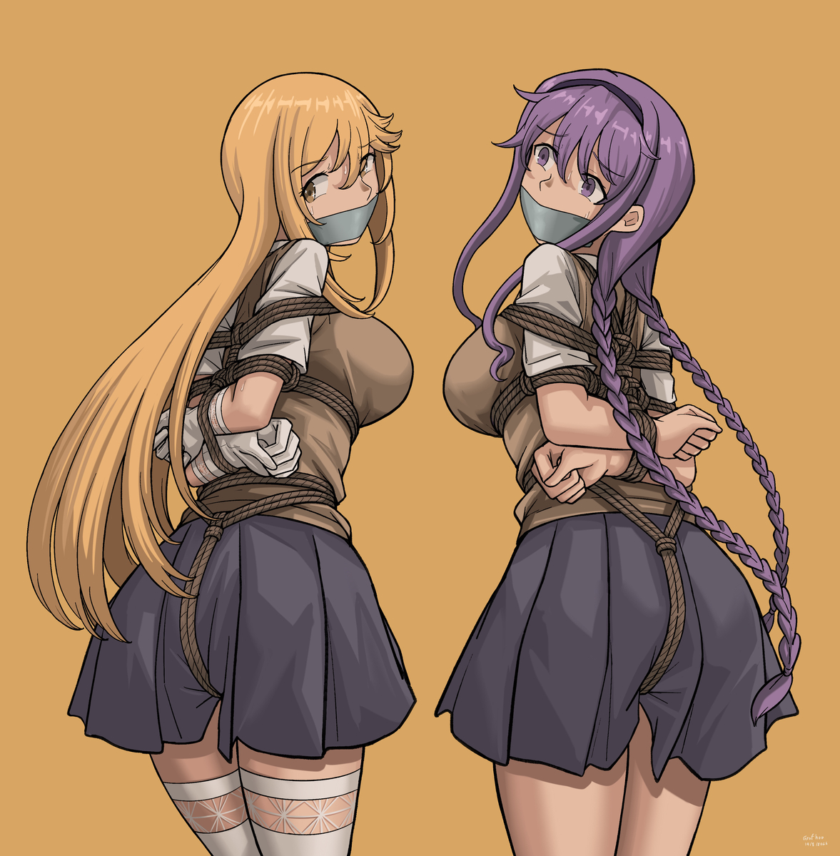 This is a pixiv picture whose title is M&J.