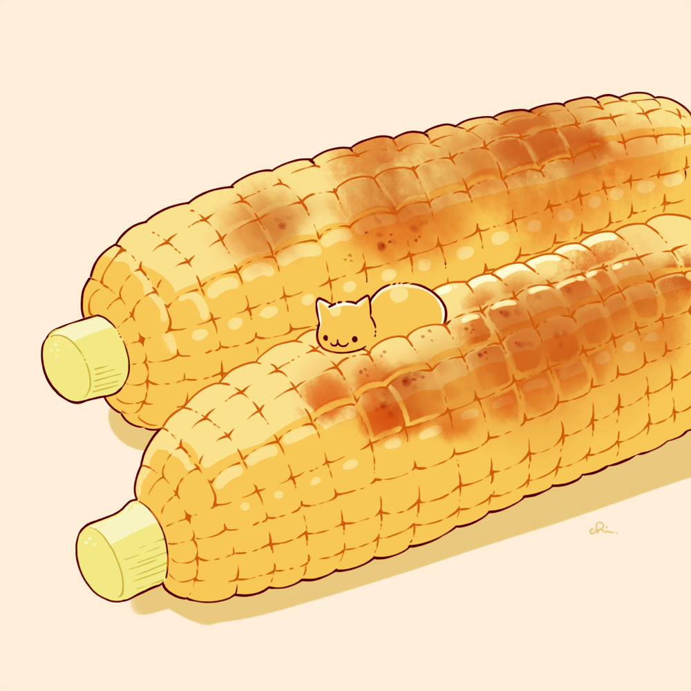 This is a pixiv picture whose title is 焼きもろこし.
