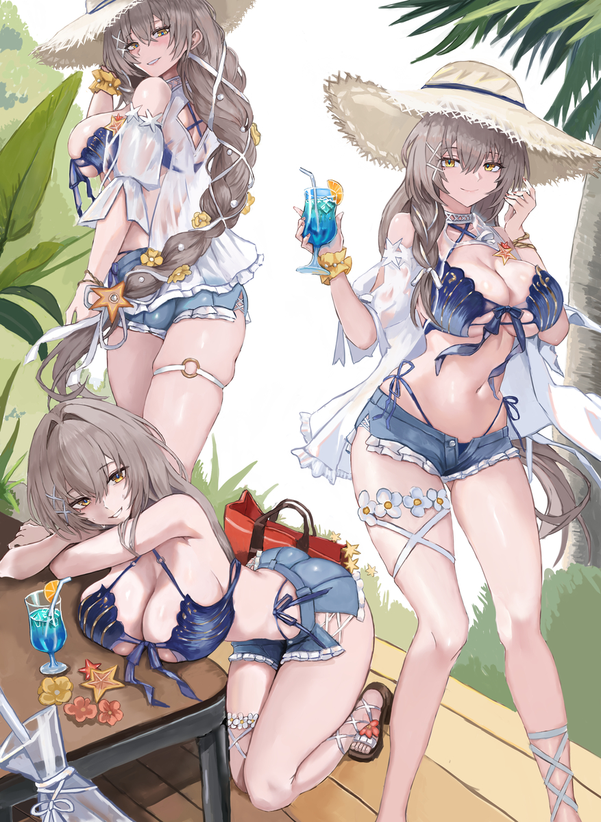 This is a pixiv picture whose title is 泳裝比安卡.