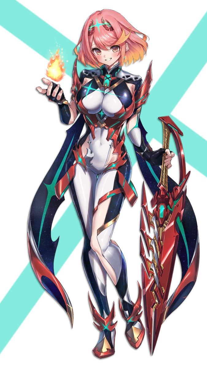 This is a pixiv picture whose title is 新衣装ホムラ.