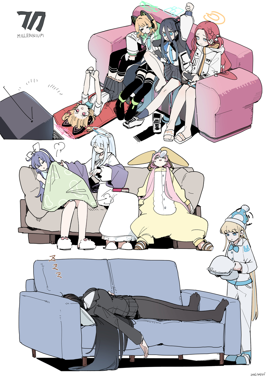 This is a pixiv picture whose title is ソファー.