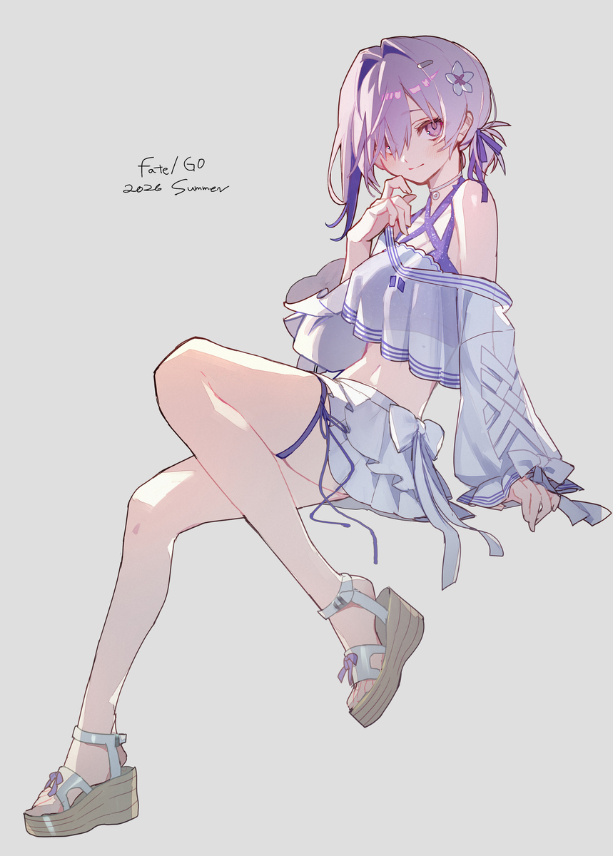 This is a pixiv picture whose title is New水着マシュ.