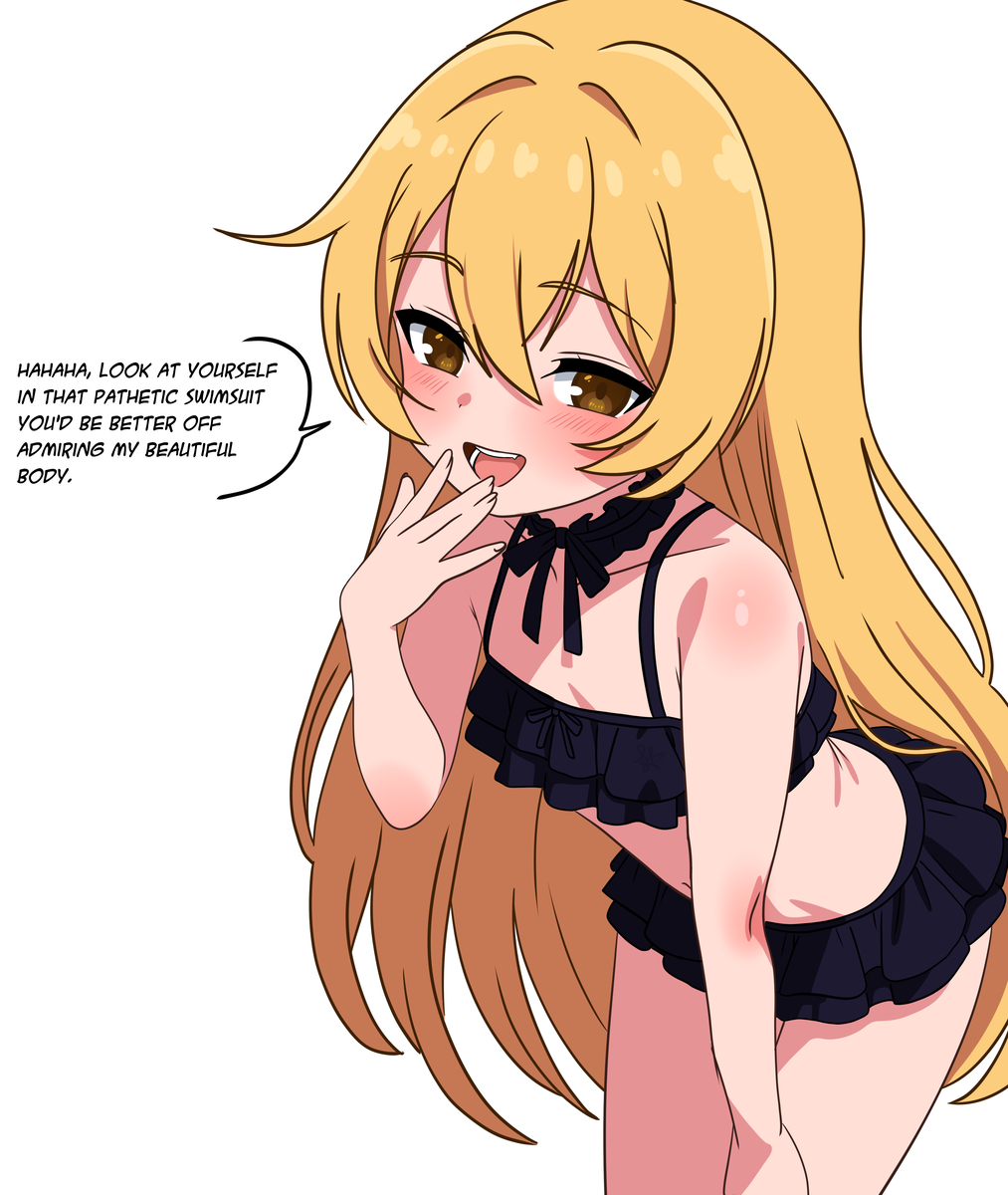 This is a pixiv picture whose title is Kurumi (swimsuit).