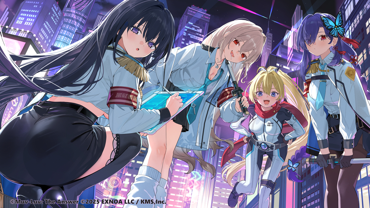 This is a pixiv picture whose title is 『マブラヴ ガールズガーデン』 風紀委員 KVイラスト.