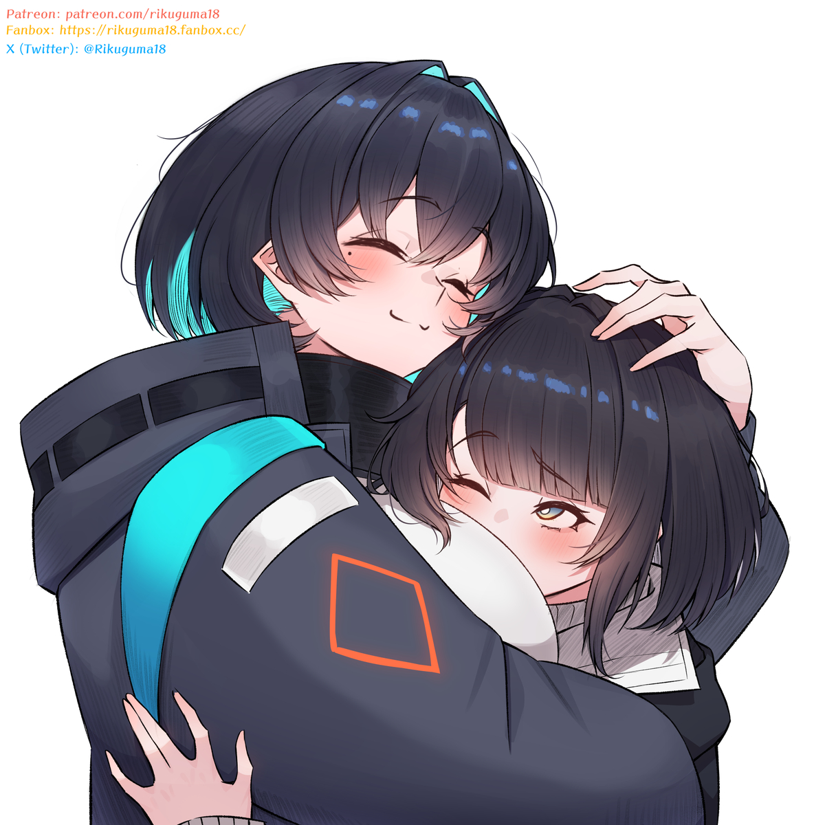 This is a pixiv picture whose title is 女ドクター＆女管理人.