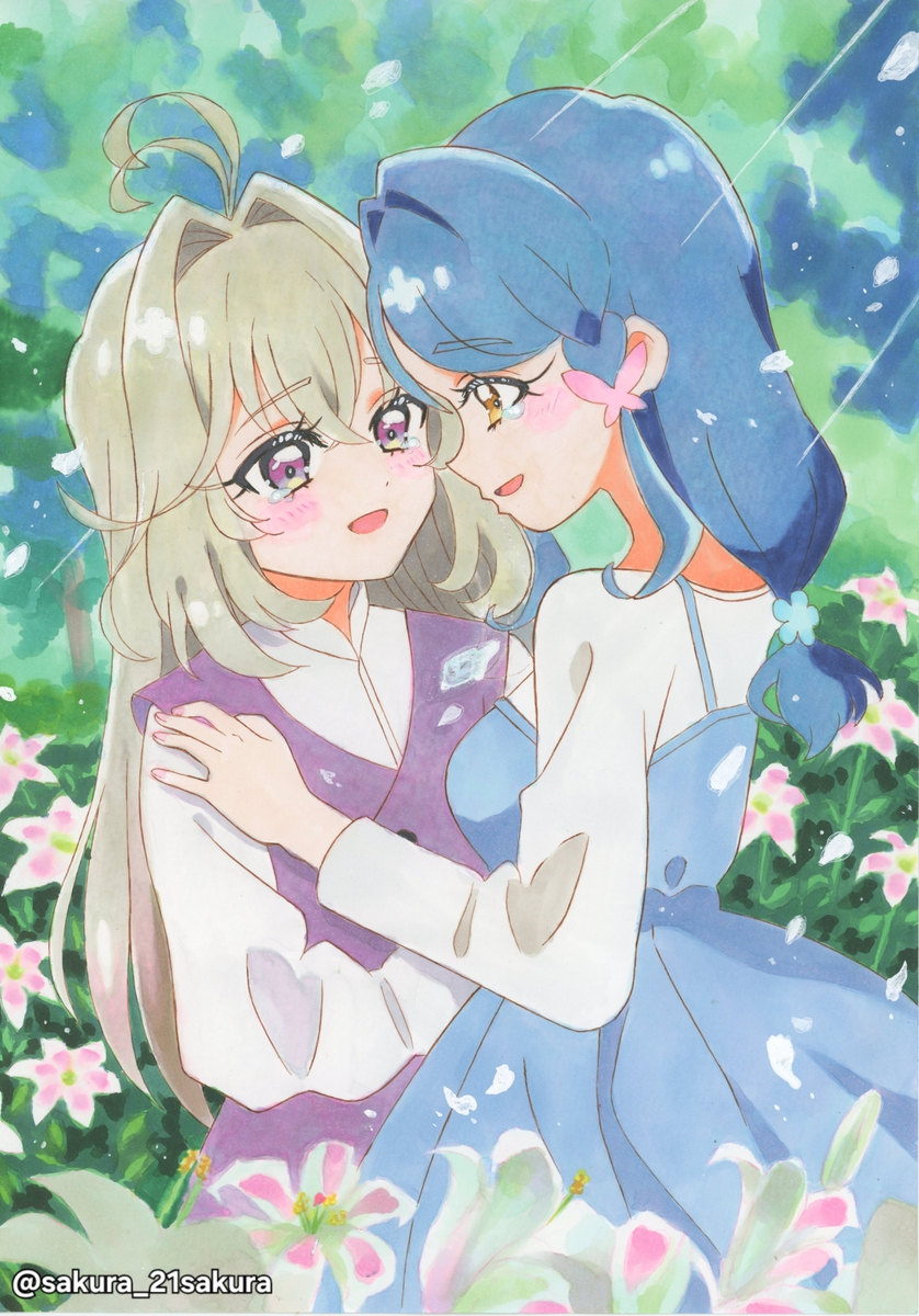 This is a pixiv picture whose title is いつかの2人(るるくれ).