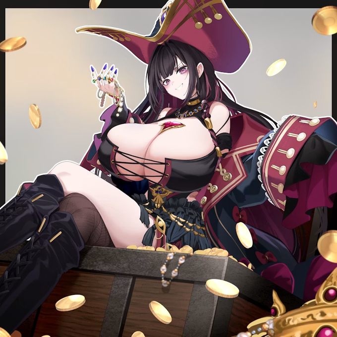 This is a pixiv picture whose title is クイーン・アンズ・リベンジ.
