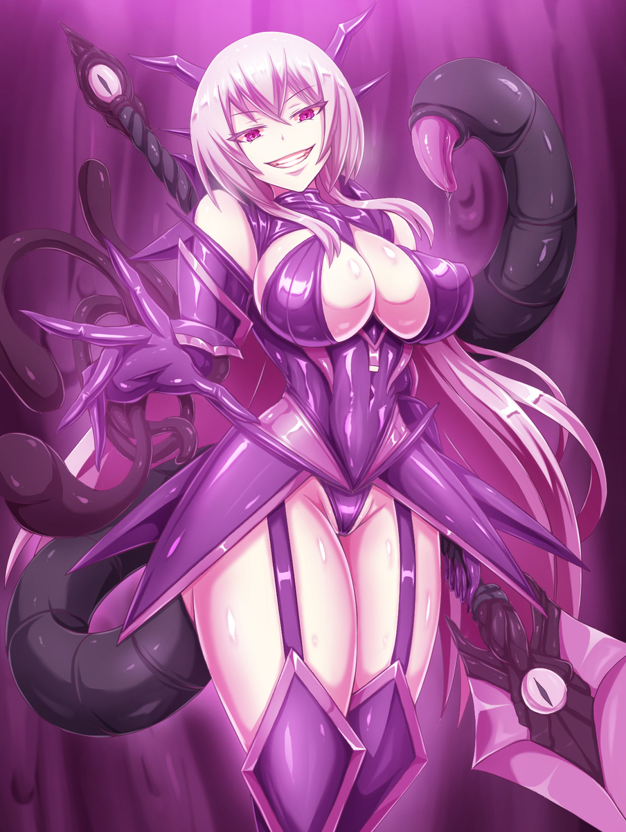 This is a pixiv picture whose title is 悪堕ち変身ヒロインさん.