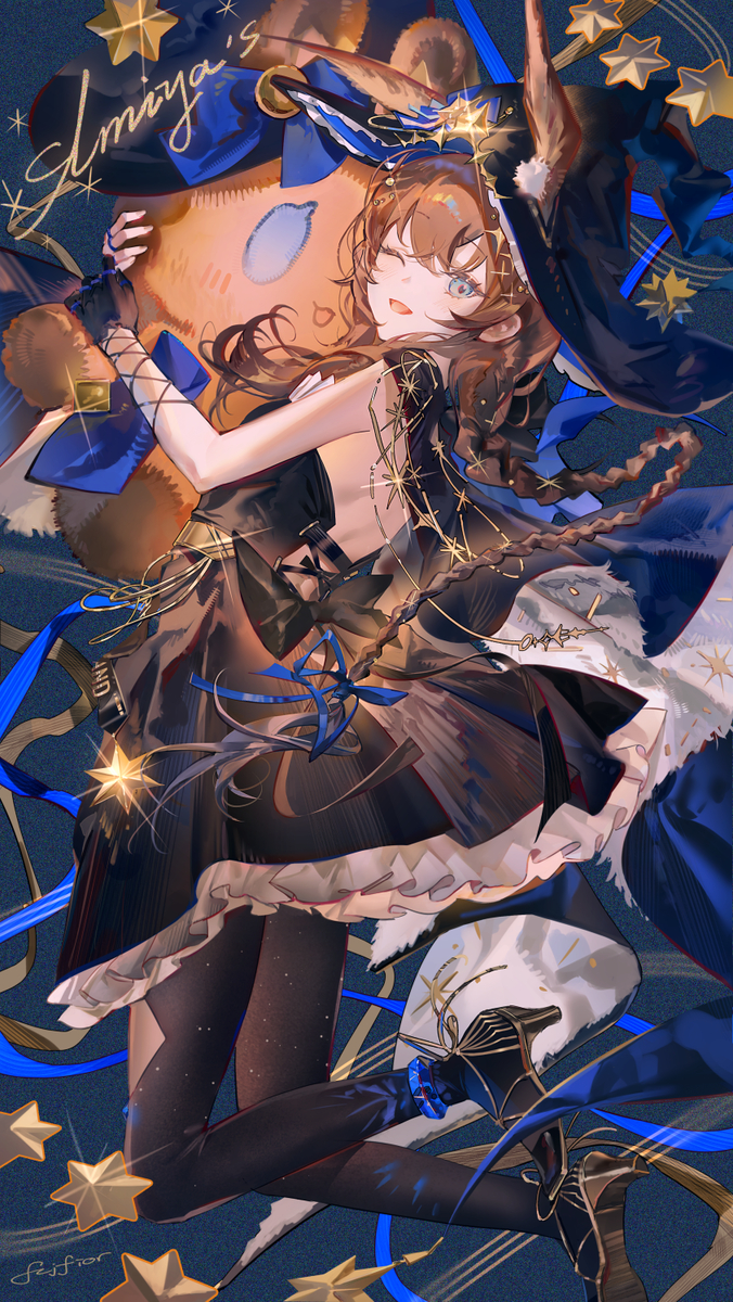 This is a pixiv picture whose title is Amiya.