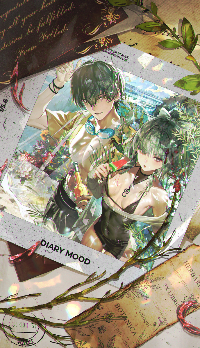 This is a pixiv picture whose title is 回忆.