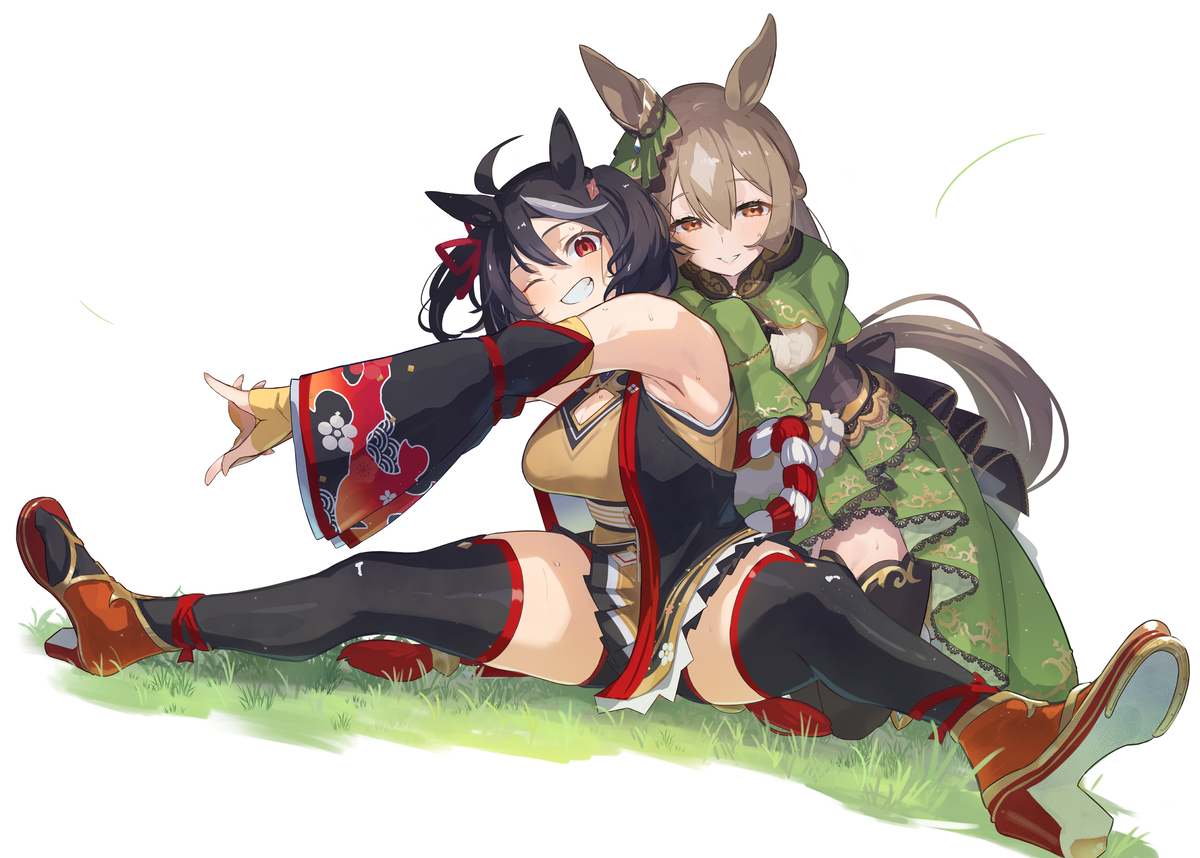 This is a pixiv picture whose title is ストレッチキタサト.