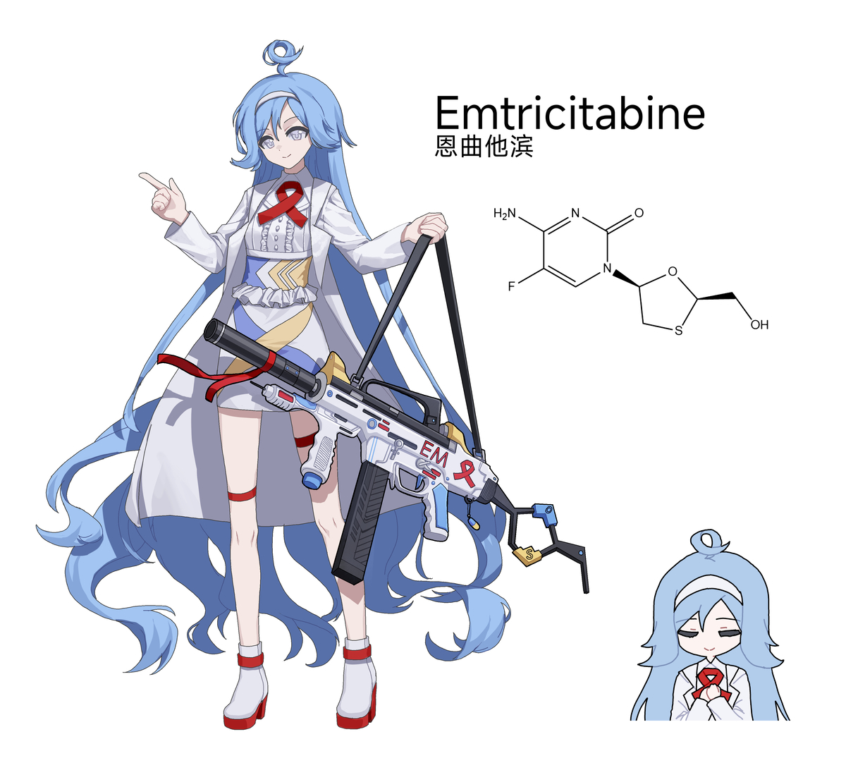 This is a pixiv picture whose title is Emtricitabine.