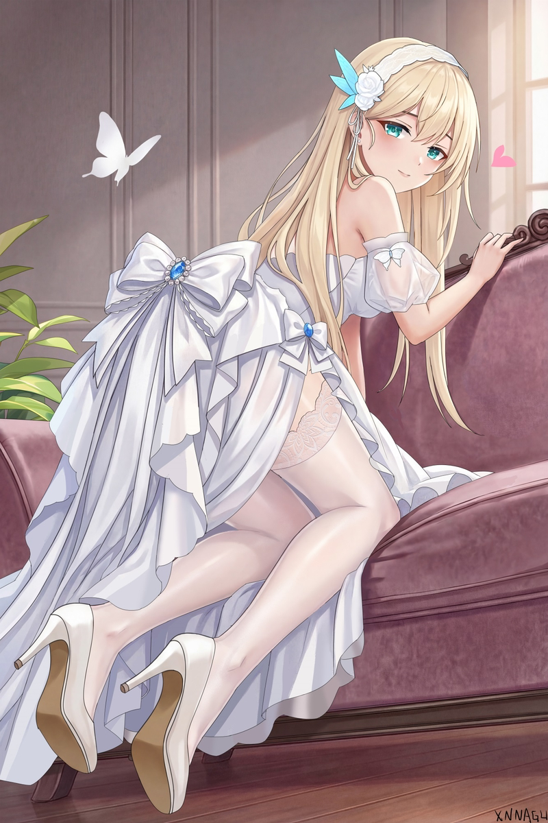 This is a pixiv picture whose title is 舰R 太太花嫁.