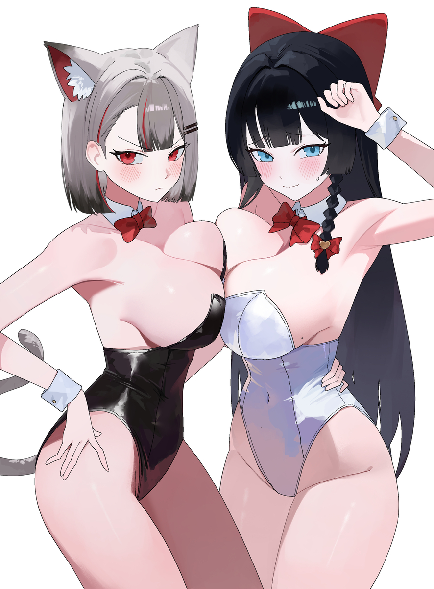 This is a pixiv picture whose title is 😾🐺.