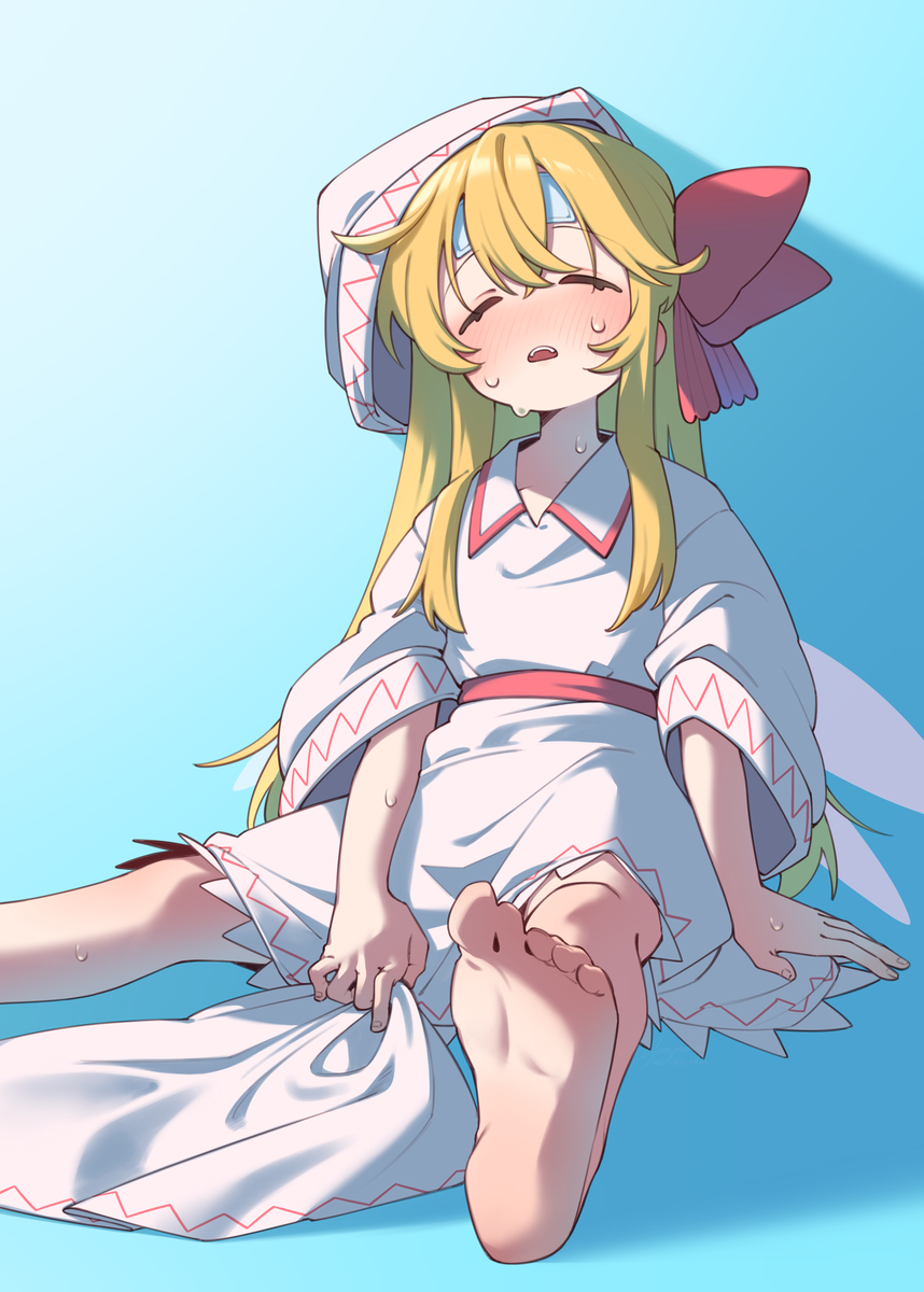This is a pixiv picture whose title is 暑いね.